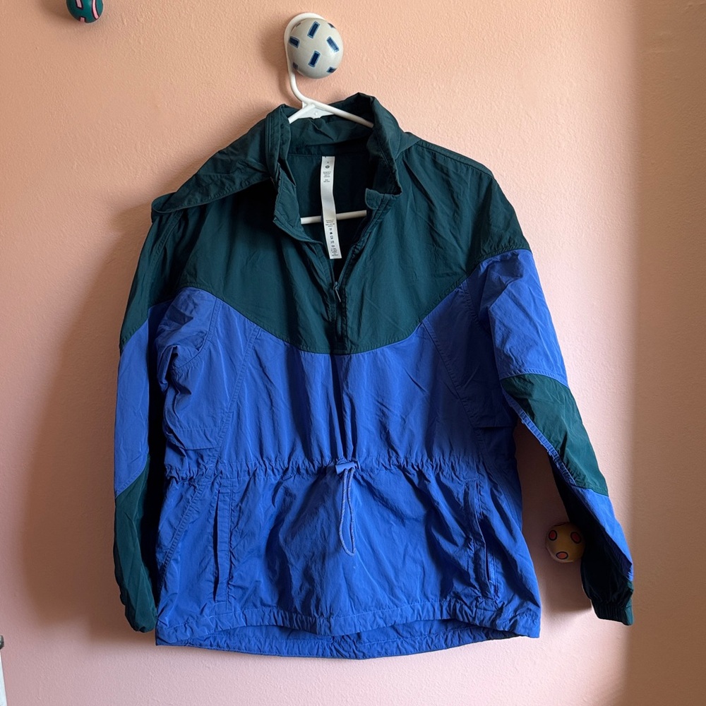 Lululemon Blue and Green Windbreaker Jacket